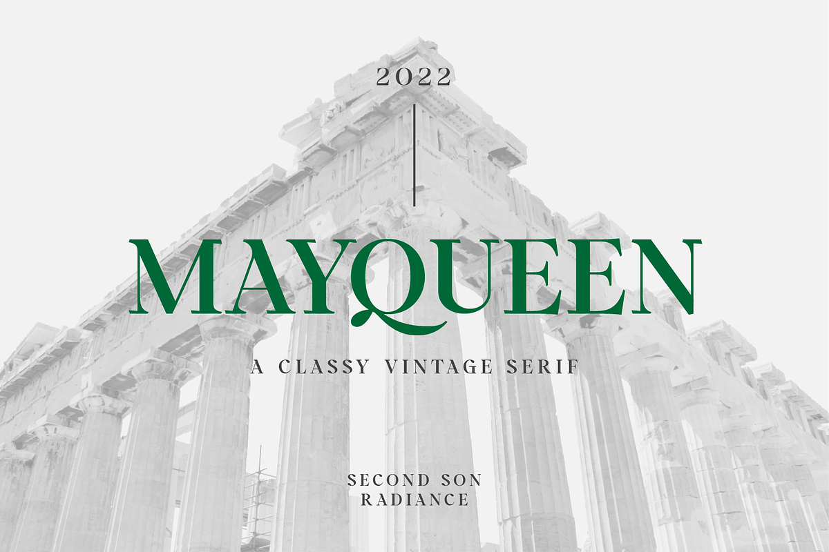 SS Mayqueen - Classy Vintage Serif, a Serif Font by Typocracy Studio (Photo 1 of 10)