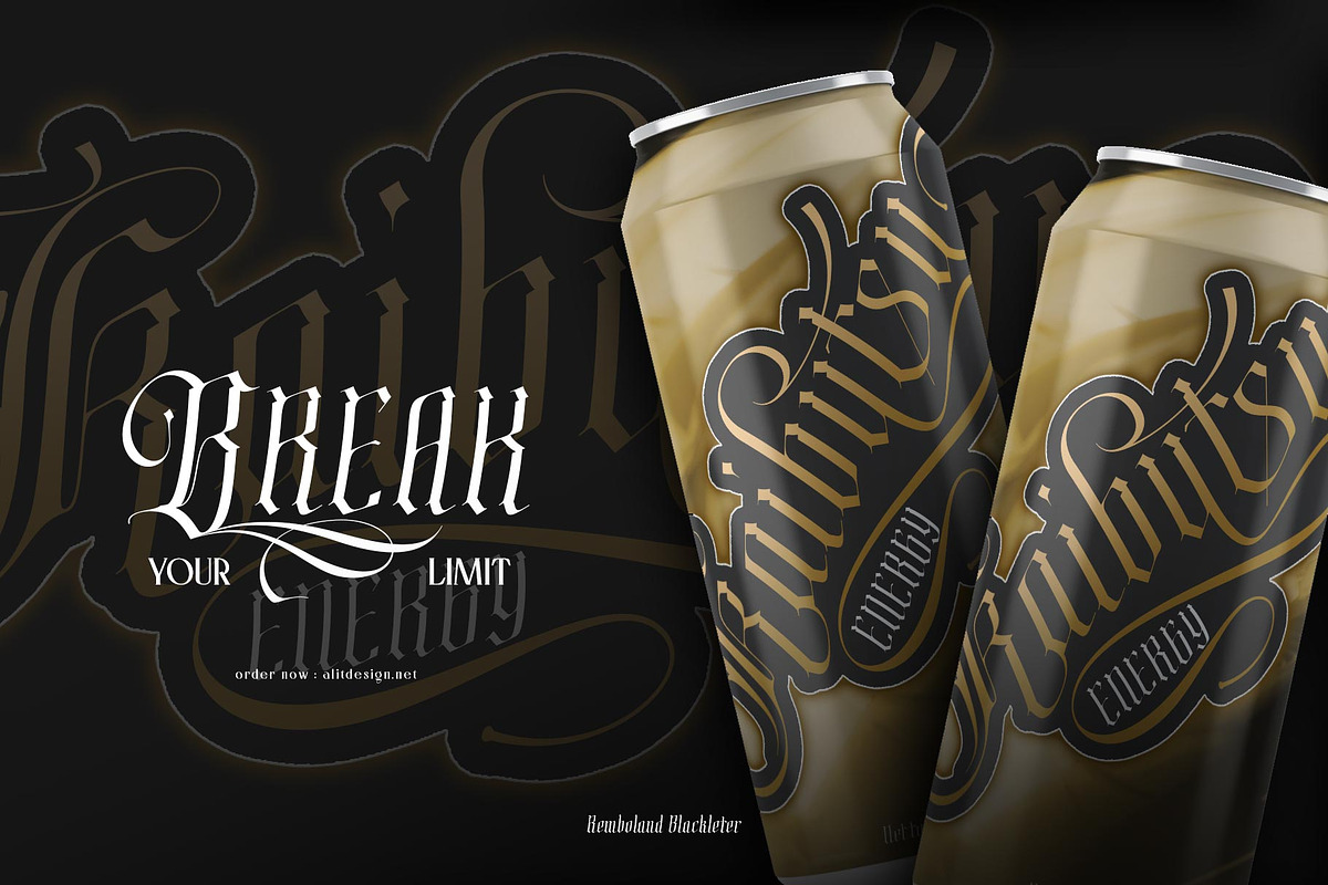 Remboland Typeface, a Blackletter Font by alit design (Photo 6 of 15)