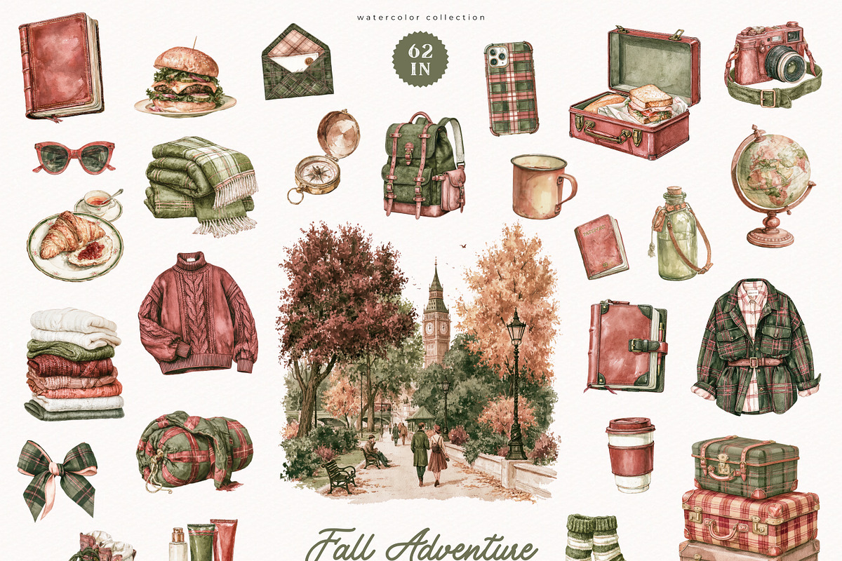Fall Adventure Collection, a Seasonal Illustration by PeDe Designs (Photo 4 of 17)