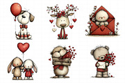 Whimsical Valentine's Day Animal's P, an Illustration by Daily.Designs (Thumbnail 8 of 8)