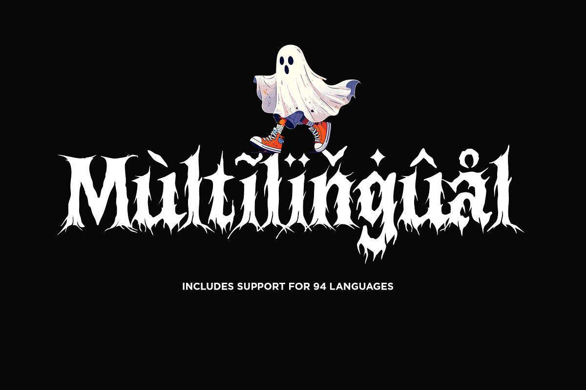 Spooky Party Club | Halloween Horror, a Blackletter Font by Jolicia Type (Photo 14 of 14)