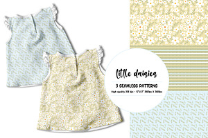 Digital Paper Pack Little Daisies