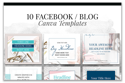 Canva Templates for Facebook or Blog