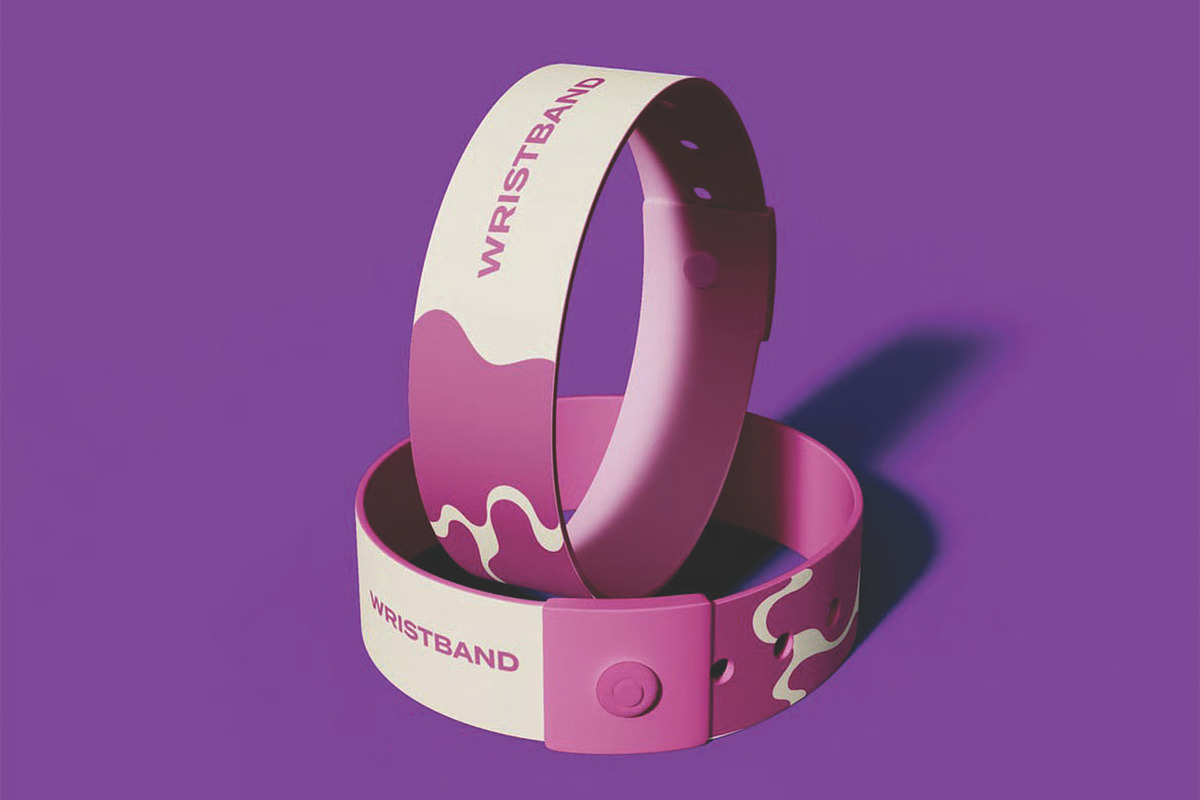 Silicone Wristband Mockup, an Advertising Mockup by skybluecreative (Photo 3 of 3)