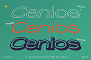 Cenios 3D, a Sans Serif Font by Craft Supply Co. (Thumbnail 3 of 8)