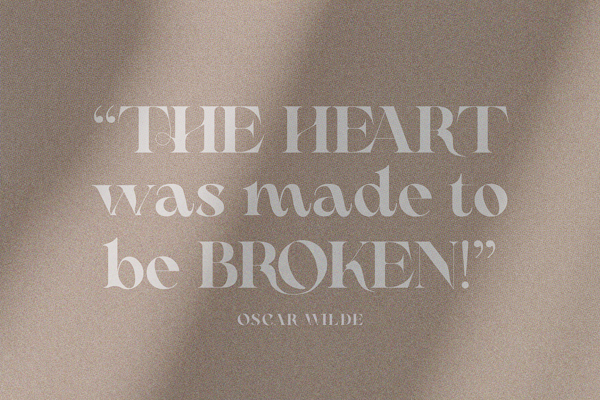 RATHER RISQUE - Ligature Serif Font, a Serif Font by SilverStag Type Foundry (Photo 10 of 27)