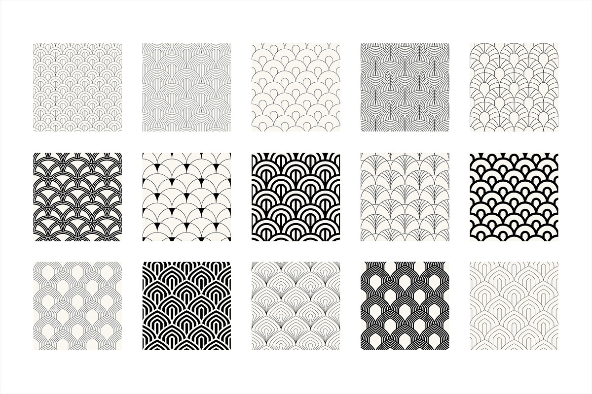 Art Deco Bundle  |  125 Patterns, a Pattern Graphic by Curly_Pat (Photo 2 of 13)