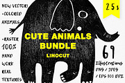 Cute animals BUNDLE, an Animal Illustration by Mii Lab (Thumbnail 1 of 20)
