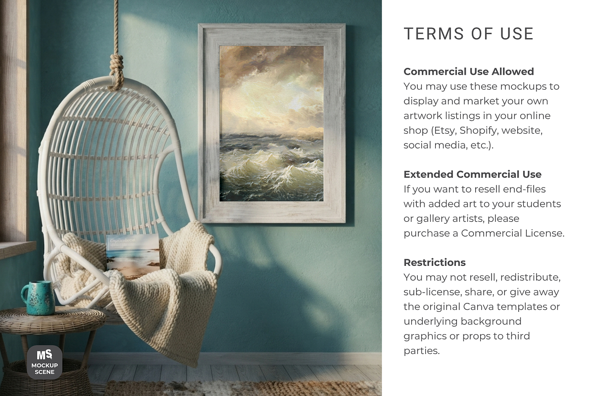 Coastal Beach House Wall Art Mockup, a Household Mockup by Mockup Scene (Photo 8 of 11)