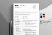 Professional Word Resume CV, a Resume Template by Creatune (Thumbnail 1 of 4)