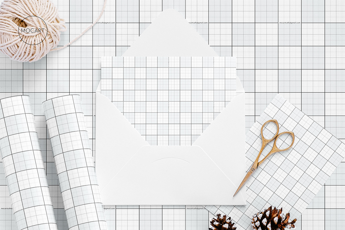 Christmas postcard mockup set 1 v1, a Print Template by Mocart (Photo 12 of 14)