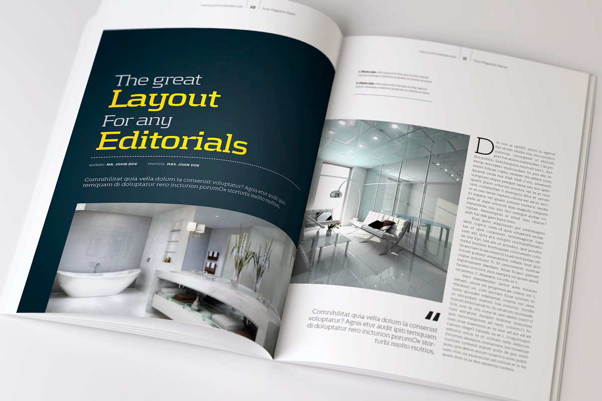 A5 Portrait Template (V.02), a Magazine Template by Shafura (Photo 2 of 6)