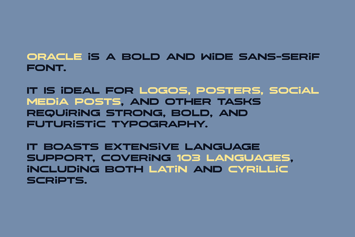 Oracle Logo Font, a Sans Serif Font by alpercakici