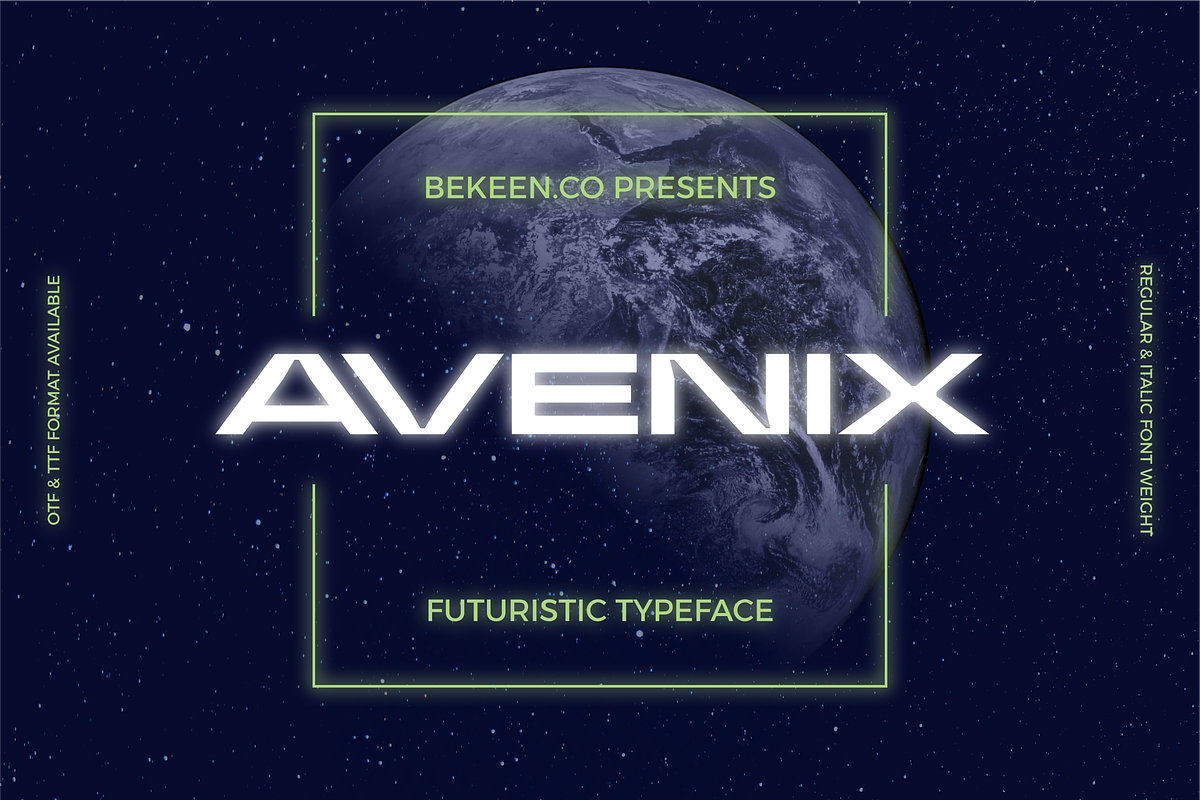 Modern Futuristic Font, a Sans Serif Font by Bekeen.co (Photo 1 of 6)