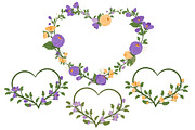 Vector Floral Heart in Crocus, an Illustration by Amanda Ilkov (Thumbnail 3 of 5)