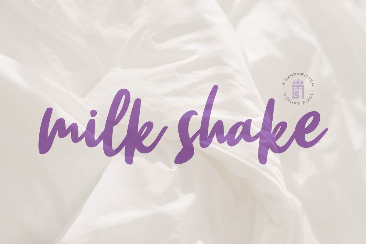 milk shake, a Script Font by MSG Studio (Photo 1 of 6)