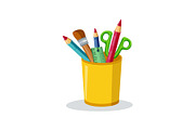 Globe & Art Tools Clipart Set, an Object Graphic by yasushie (Thumbnail 11 of 16)