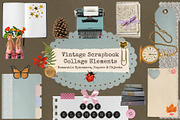 Vintage Scrapbook Collage Elements, an Object Graphic by jessicamdesign (Thumbnail 1 of 9)