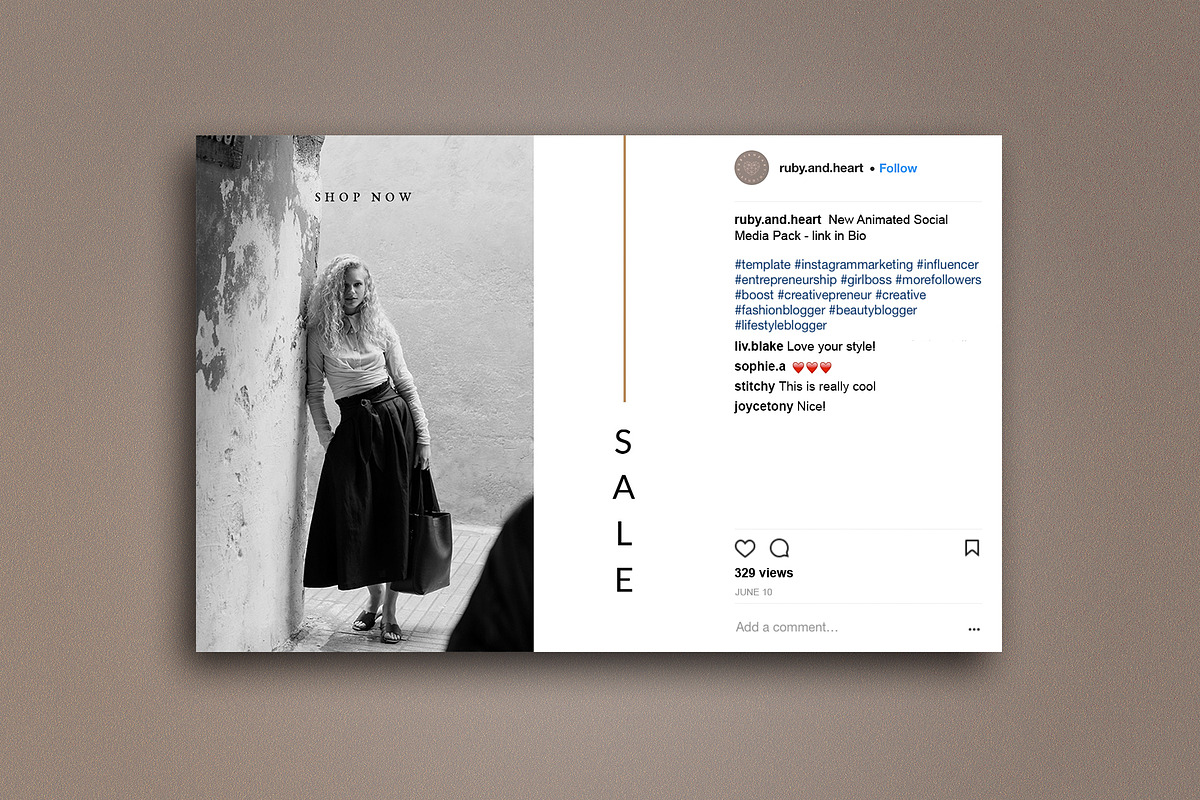 Animated Sale Instagram Pack, a Social Media Template by Ruby&Heart Studio (Photo 4 of 7)