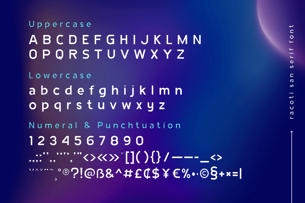 Racoti, a Sans Serif Font by twinstd (Photo 9 of 11)
