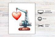 Kawaii Construction Clipart, an Illustration by Canvas Craft (Thumbnail 8 of 8)