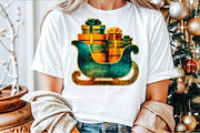Christmas Santa Claus Sleigh PNG, an Illustration by Sublimation Artist (Thumbnail 2 of 9)