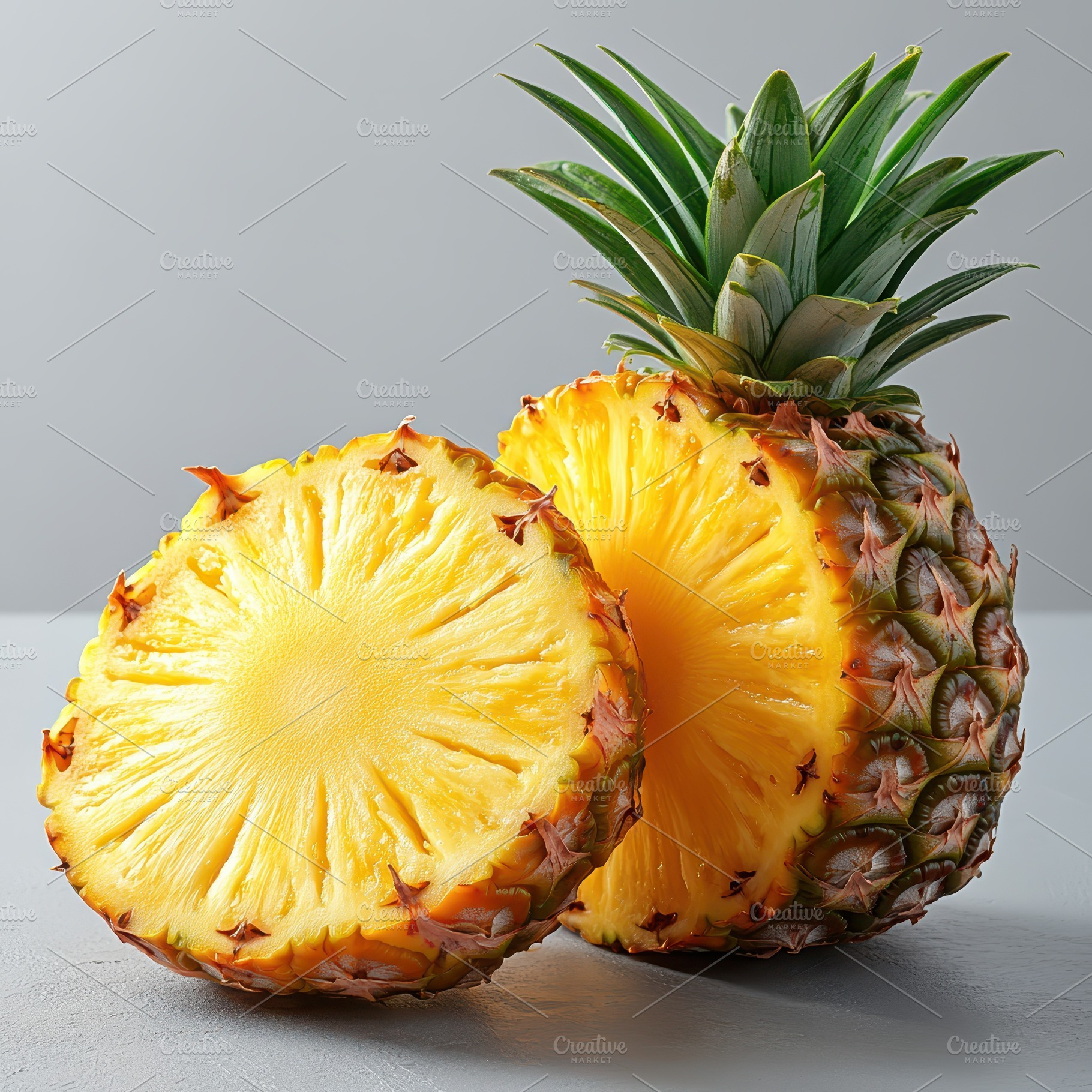 Juicy Pineapple Slices Fresh Tropica, a Food & Drink Photo by Pixeness Studio