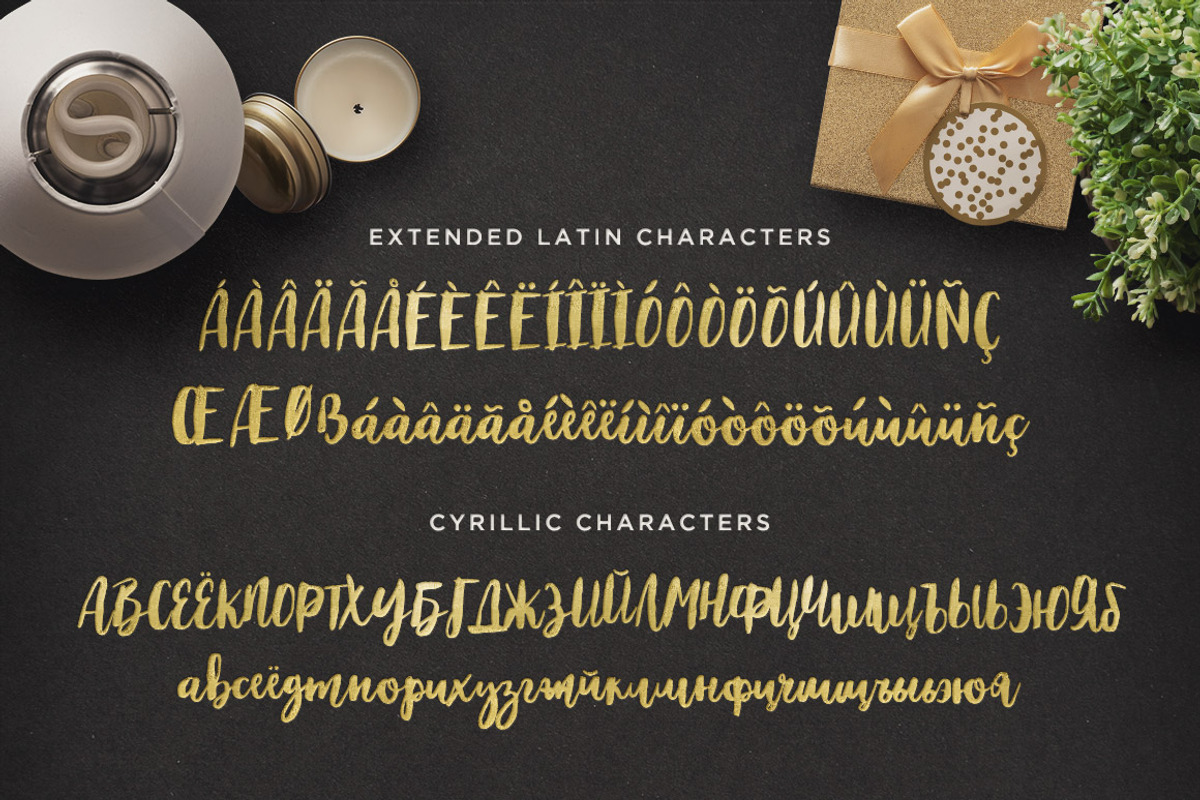 Maloishe Brush Script Font preview 4