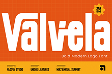 Valvela Bold Modern Logo Font