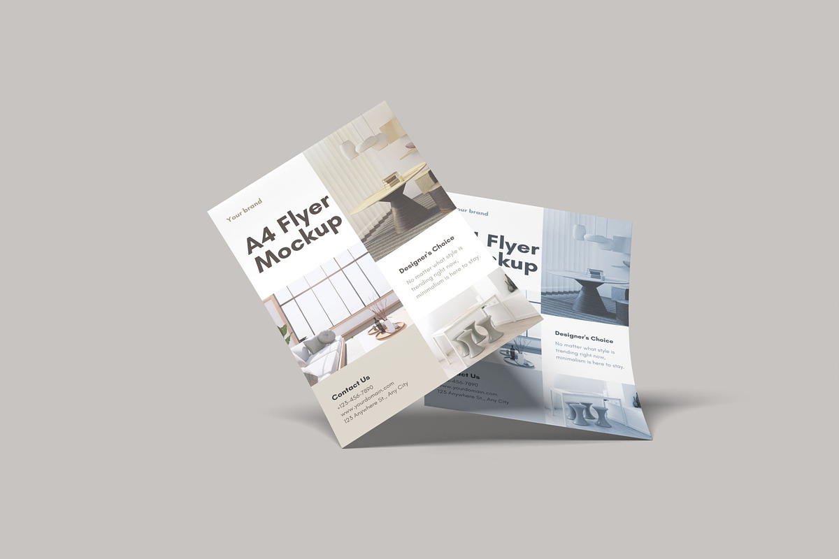 A4 Paper Mockup, a Books & Magazine Mockup by Meizzaluna Design