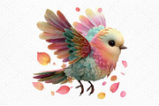 Whimsical Spring Birds Clipart PNG, an Illustration by Craft Nest (Thumbnail 11 of 11)
