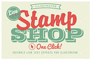 Stamp Shop, a Layer Style Add-On by Designdell (Thumbnail 1 of 5)