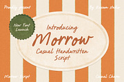 Morrow Handwritten Script Font, a Script Font by kavoon (Thumbnail 1 of 10)