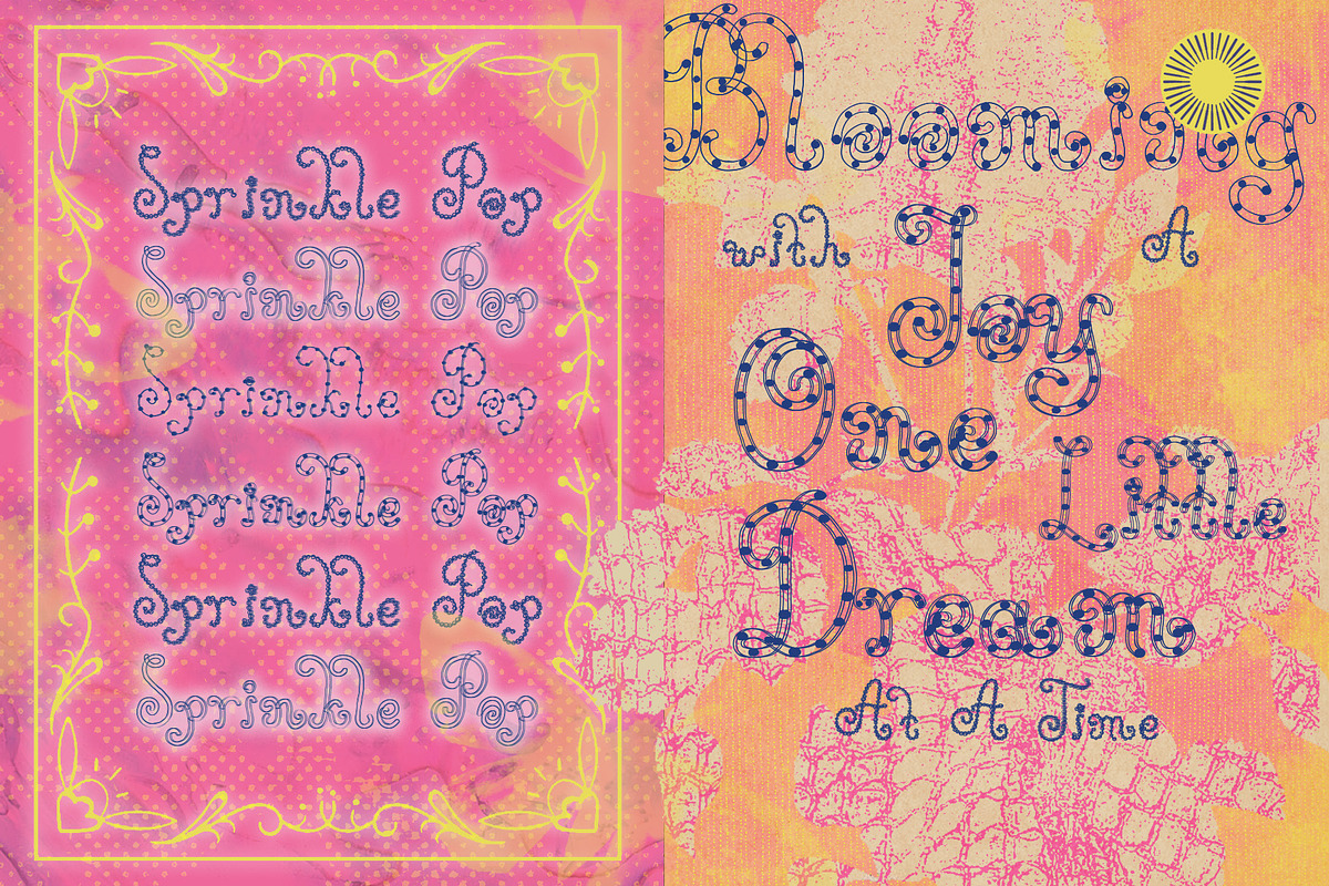 Polka Dots - Whimsical Font Bundle, a Sans Serif Font by Setara Langit CreativeStd (Photo 7 of 13)