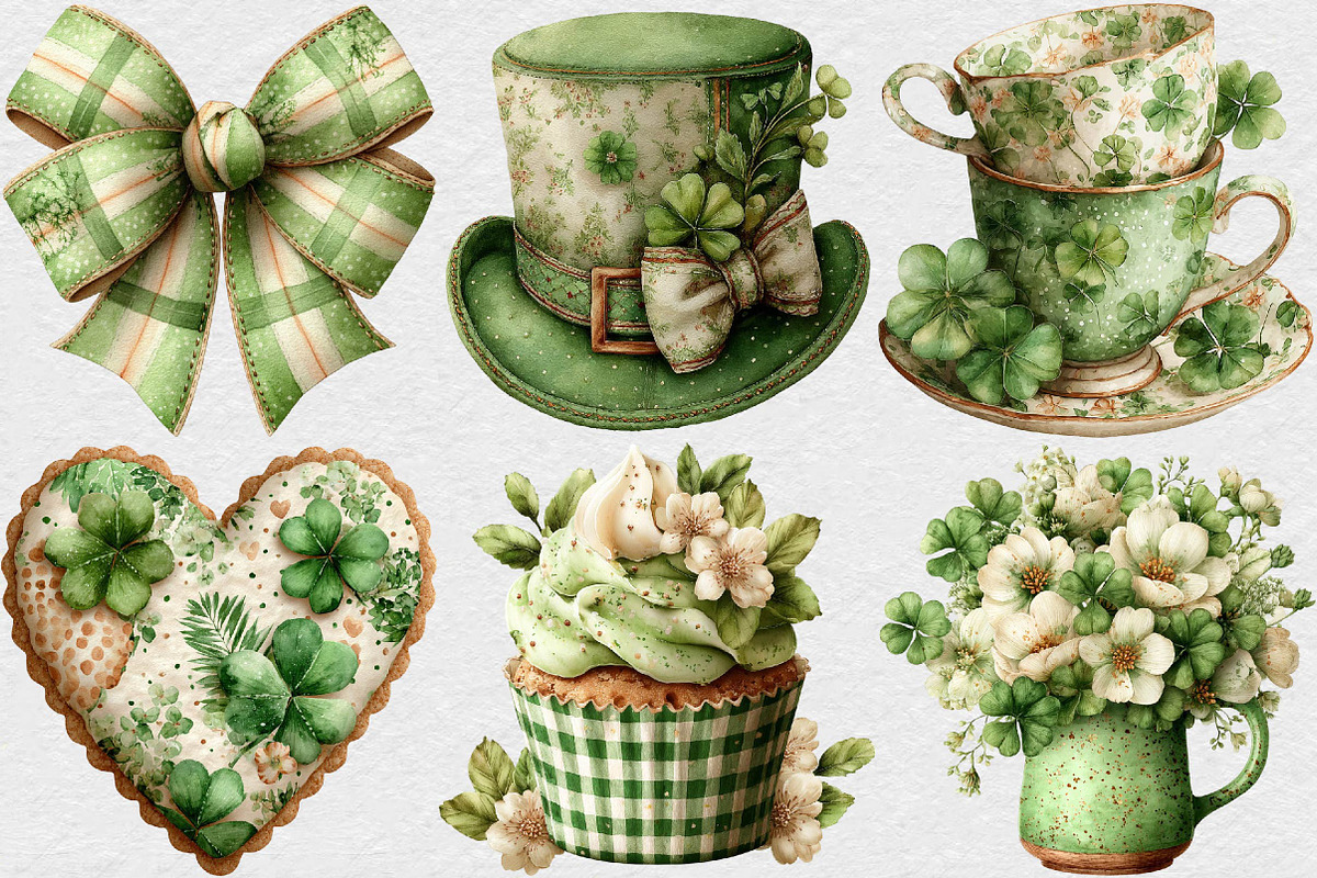 St Patricks Day Party Clipart, an Illustration by DreamCafeArt (Photo 3 of 6)