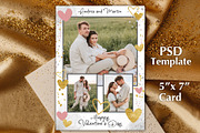 Valentines Photo Card PSD Template, a Card Template by PSD templates and Photos (Thumbnail 1 of 3)