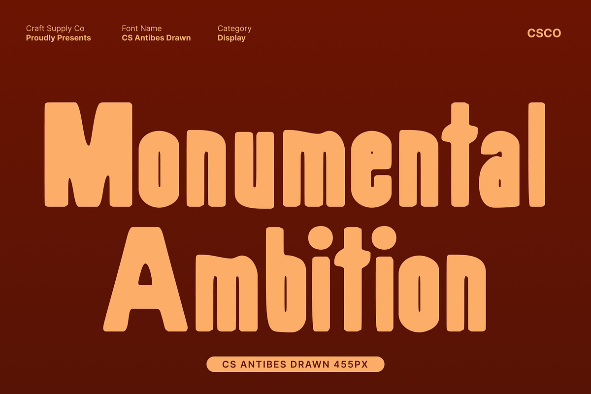 CS Antibes Drawn, a Handwritten Font by Craft Supply Co. (Photo 2 of 8)
