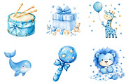 Baby Boy Blue Toys Clipart, a Seasonal Illustration by Designking (Thumbnail 4 of 5)