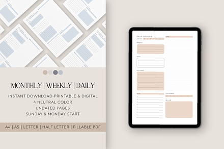 Daily, weekly and monthly bundle.