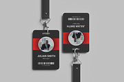 ID card mockup with lanyard, an Advertising Mockup by GraphicWindow (Thumbnail 3 of 6)