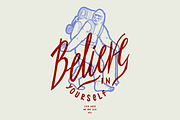 Believe In Yourself Bigfoot, a Sport Illustration by hand draw (Thumbnail 1 of 2)