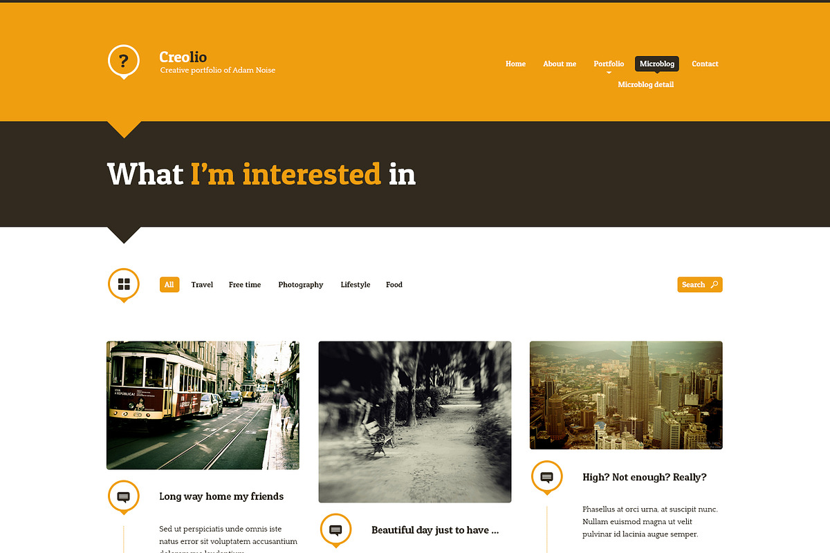 Creolio - Unique Portfolio WP Theme, a WordPress Template by IshYoBoy (Photo 9 of 12)