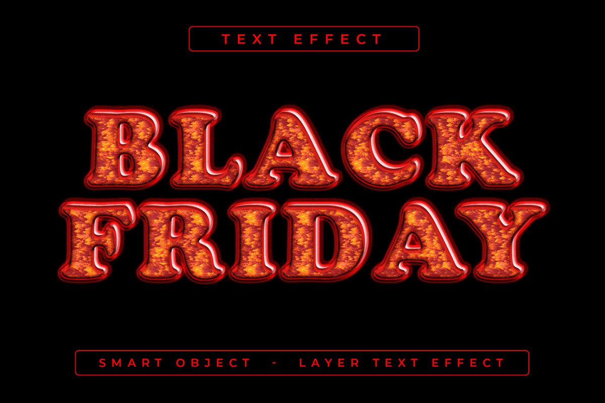 Black Friday Text Effect Mockup, a Layer Style Add-On by CreativeShaper (Photo 1 of 2)