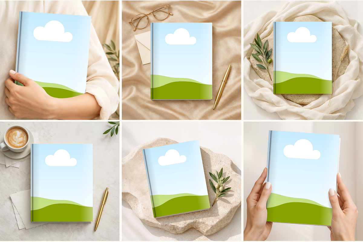 40 Book Cover Mockups for Canva, a Books & Magazine Mockup by Matisse Studio (Photo 1 of 9)