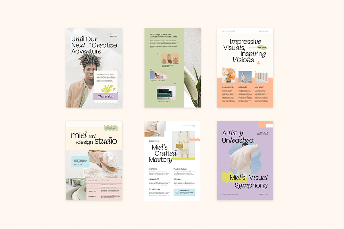 MIEL / Company Profile Ebook, a Marketing Template by Eviory (Photo 6 of 9)