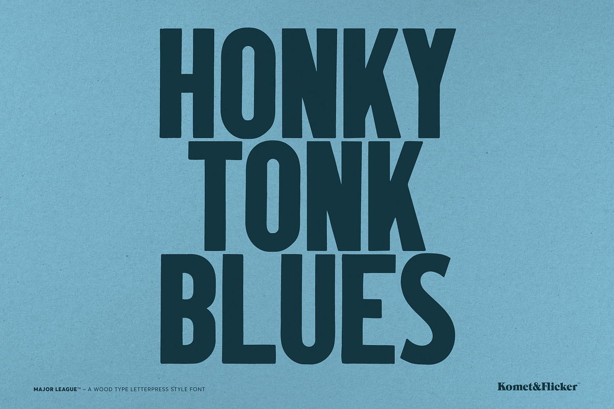 The Wood Type Font Bundle, a Font by Komet & Flicker (Photo 5 of 13)
