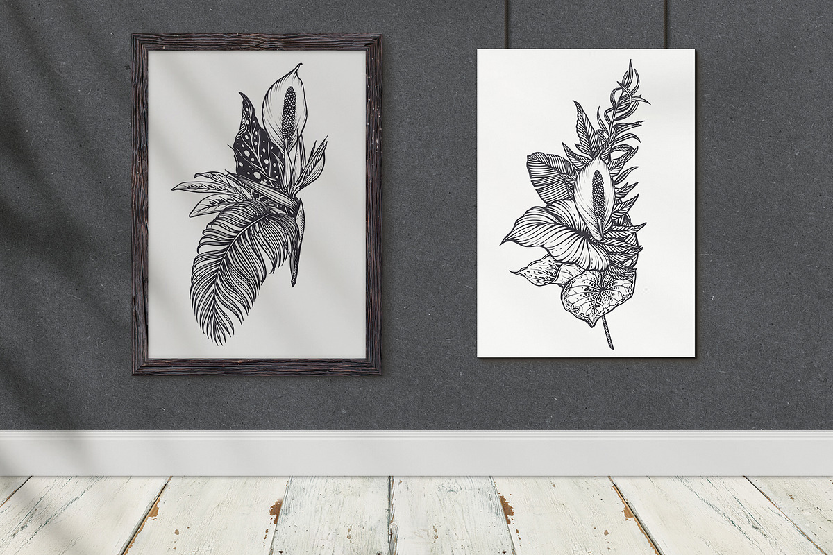 Tropical nature vector set, an Animal Illustration by Molly art (Photo 7 of 15)
