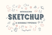 Sketchup – Adorable Scribble Font, a Font by Typefactoryco (Thumbnail 1 of 10)