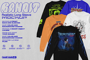 LONG SLEEVE TEE MOCK UP