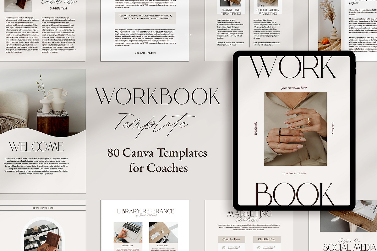 Savanna Workbook Canva Template, a Marketing Template by Amaré Creative (Photo 5 of 10)